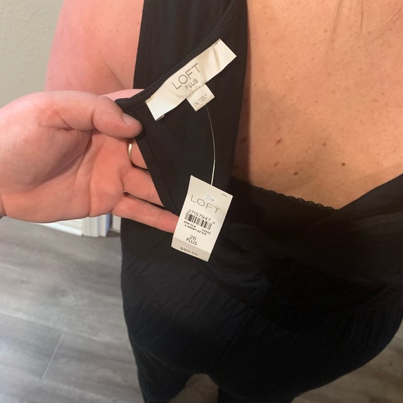 Loft plus size Black jumpsuit - Picture 6 of 8